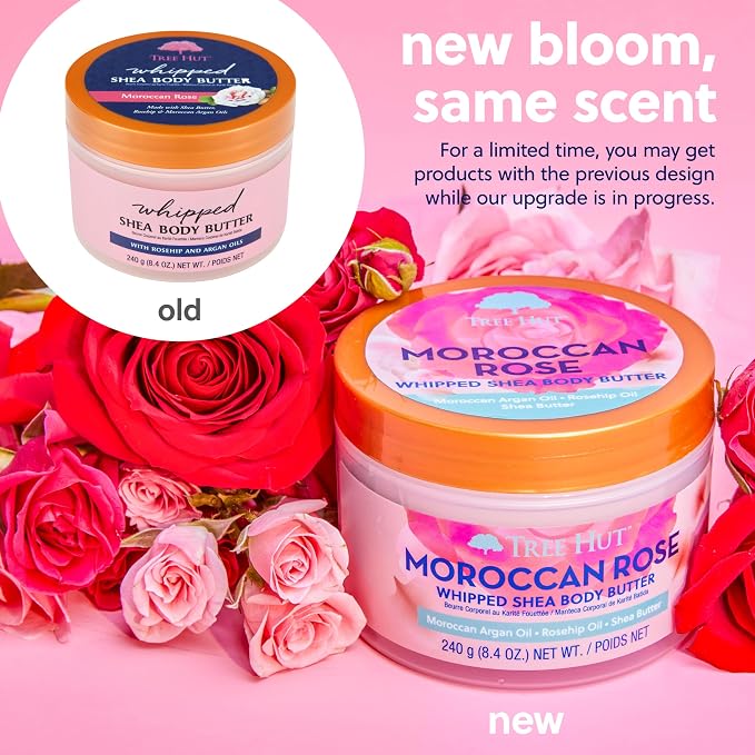 Tree Hut Moroccan Rose Whipped Shea Body Butter, Lightweight, Long-lasting - Image 4