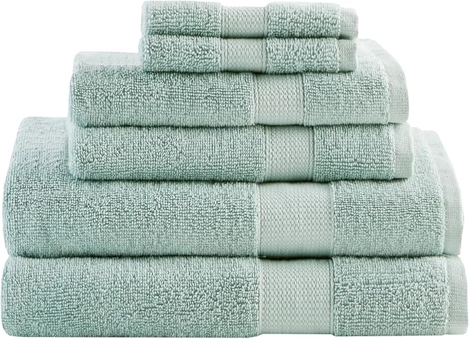 Comfort Spaces Turkish Bathroom Towel Set 6 Piece Luxury Bath Towel Set 2 Hand by ComfortSpaces