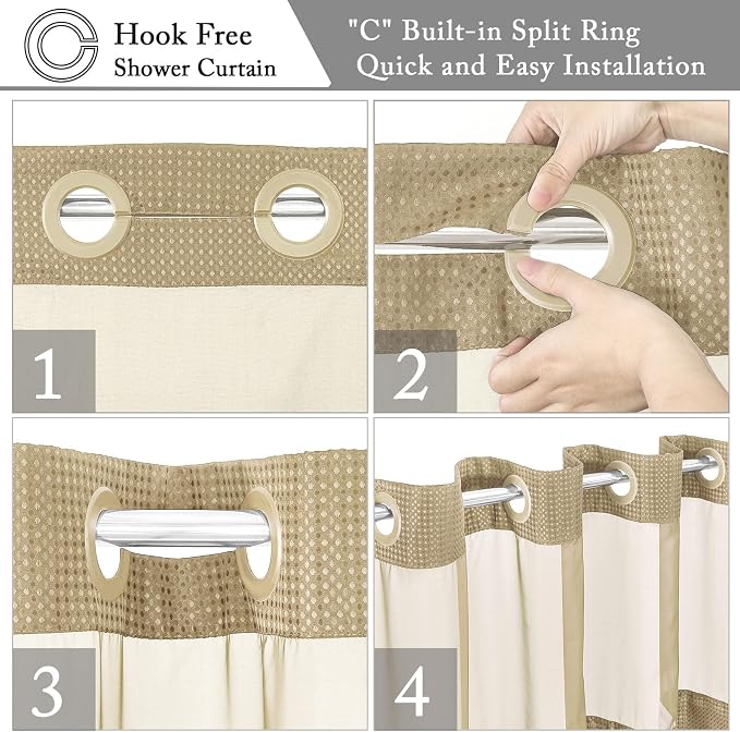 Gibelle Stall Small Shower Curtain 36x74, Waffle Weave Shower Curtain - Image 4