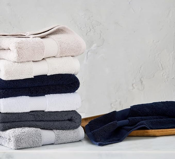 Delara 100% Organic Cotton Towels 650 GSM Plush Feather Touch Quick Dry Hand - Image 5