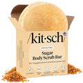 Kitsch Exfoliating Sugar Scrub for Body – All Natural Body Scrub Bar Soap for by Kitsch