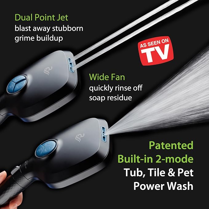 AquaCare 4X High Pressure 10 Spray Mode Filtered Showerhead - Image 3