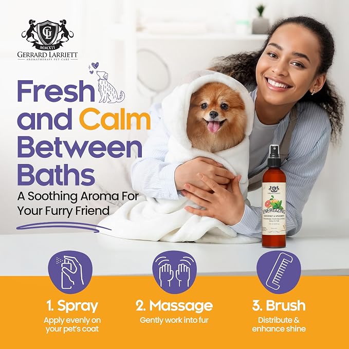 Dog Perfume Spray Long Lasting Grapefruit & Spearmint 8 Fl Oz-Dog Calming Spray - Image 4