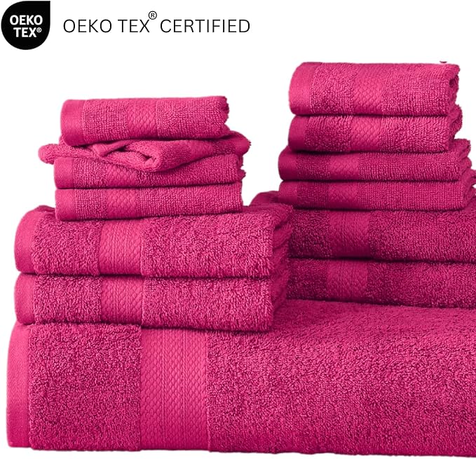 LANE LINEN 100% Ring Spun Cotton Luxury Bath Towel Set - Image 7