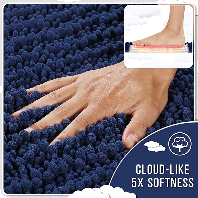 Yimobra Large Bathroom Rugs Non Slip Washable 36x24 Inch - Image 4