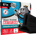 Shower Threshold Water Dam Barrier 67" by ExploreHippoDam