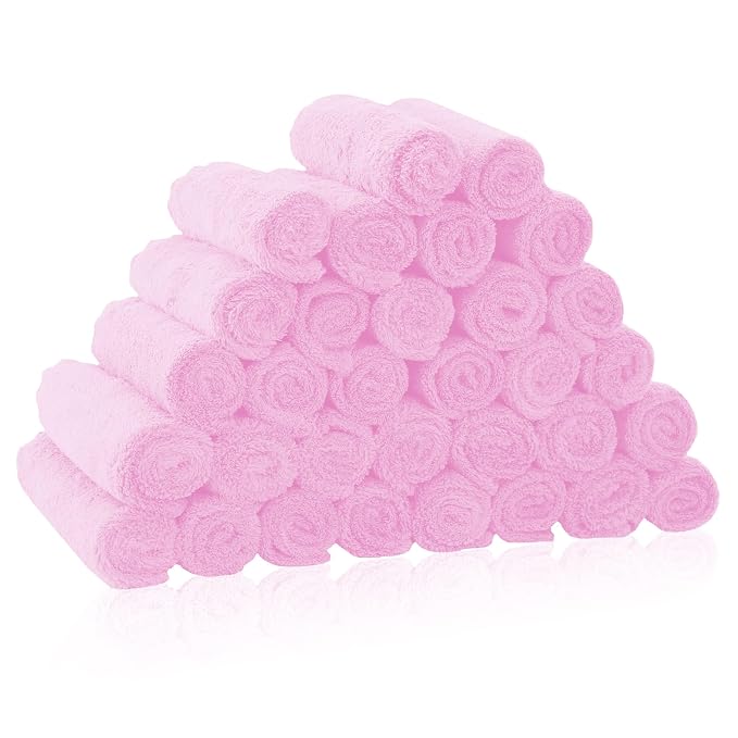 32 Pack Baby Washcloths by BAMBOO+QUEEN