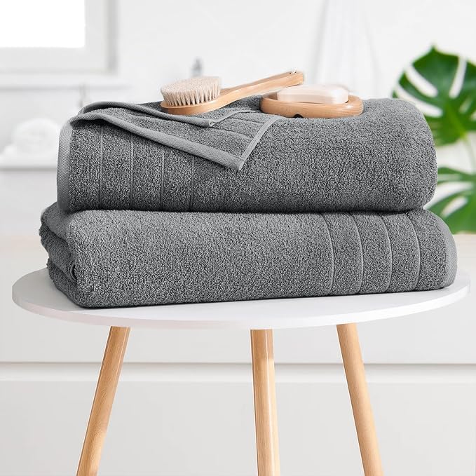 DAN River Extra Large Bath Towels Set of 4, 30 x 60 Inches - Image 7