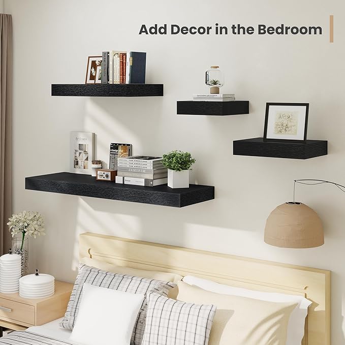 Heimlove 12 Inch Deep Floating Shelves, 12 x 12 inches Long Wall Shelf - Image 5
