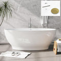FerdY Koh Samui 65" Freestanding Bathtub, Elegant Oval Shape, Double Walled by FerdY
