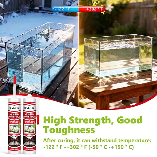 1 Pack Aquarium Silicone Clear Sealant, High Elasticity, Safe - Image 4