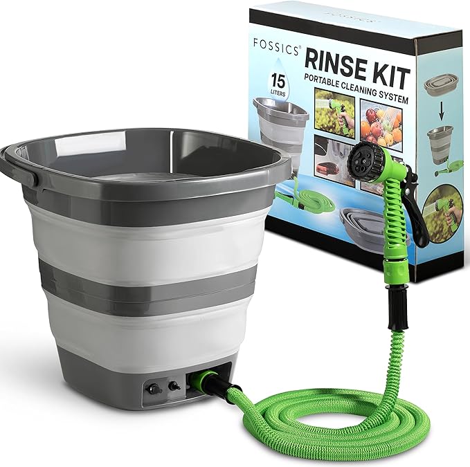 Rinse Kit & Portable Shower | Battery Powered by Fossics