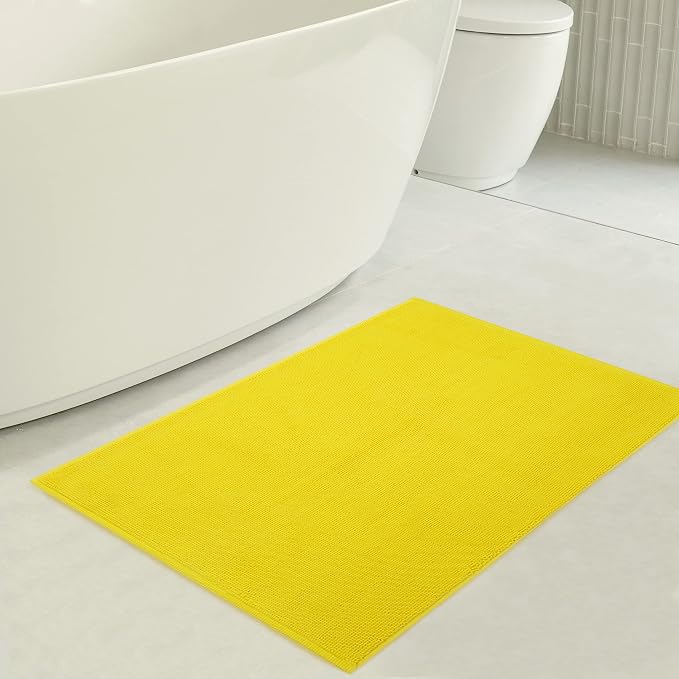 American Soft Linen Bath Rug, 20 in 34 in 100% Cotton Bath Mats Rugs - Image 3