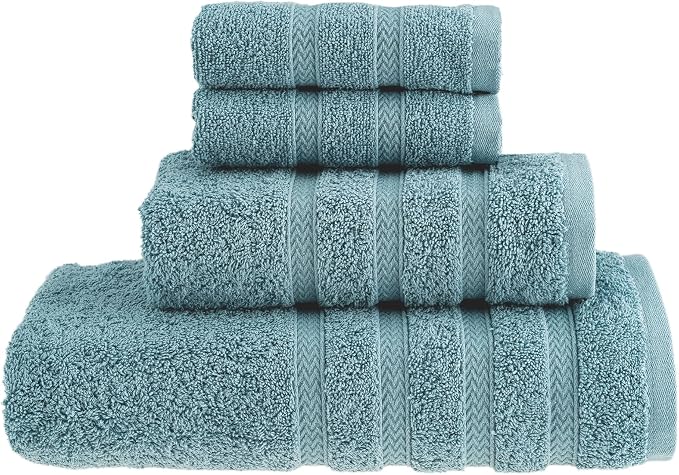 HALLEY Turkish Towels Set 650 GSM Highly Absorbent Super Soft 100% Cotton by HALLEY-TurkishCottonTowels