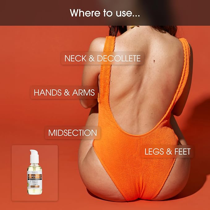 Advanced Clinicals Brightening Vitamin C Body Oil - Image 6