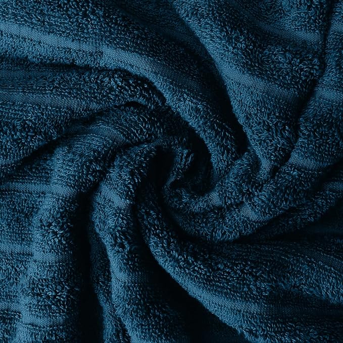 DAN RIVER Pack of 2 Bath Sheet 35x70 Inches, Big Towels Oversized Extra Ribbed - Image 7