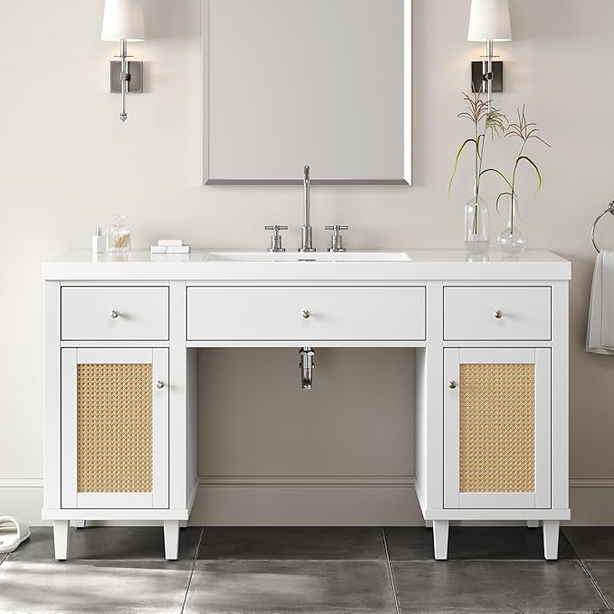 60 Inch ADA Compliant Bathroom Vanity by Virubi