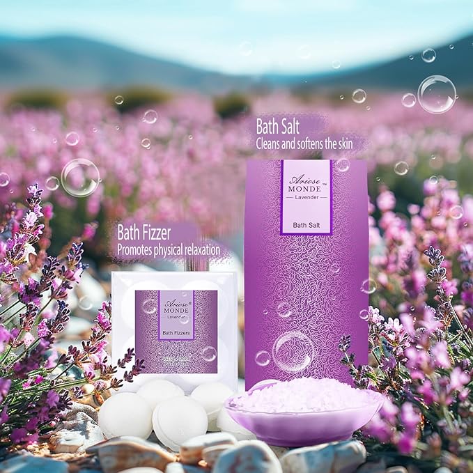 Bath Sets for Women Gift, Bath and Body Gifts Set, Lavender Spa Gift for Self - Image 4