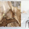Extra Long Shower Curtain 72 x 84 Inch, Modern Luxury Art Decor Ink Texture by BayNook