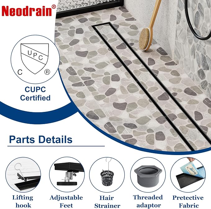 Neodrain 36-Inch Linear Shower Drain - Image 5