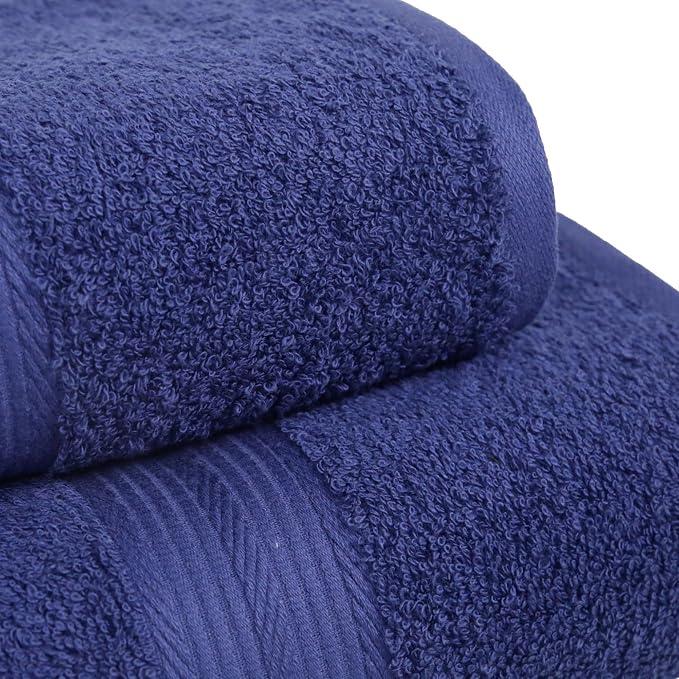 Amazon Basics 6 Piece Oversized Fade resistant Towel set, 100% Cotton towels - Image 5