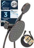 HammerHead Showers Dual Shower Head Combo, 8-Inch Rainfall & 3-Flow Handheld by HammerHeadShowers