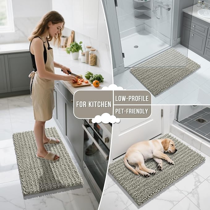 Yimobra Large Bathroom Rugs Non Slip Washable 36x24 Inch - Image 7