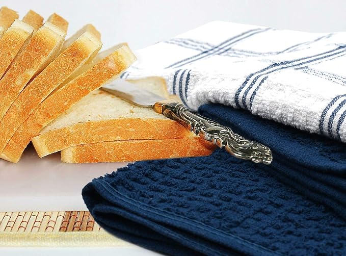DAN RIVER Premium Dish Cloth 100% Cotton 12 X 12 Inches |Pack of 8|-Ultra Soft - Image 3