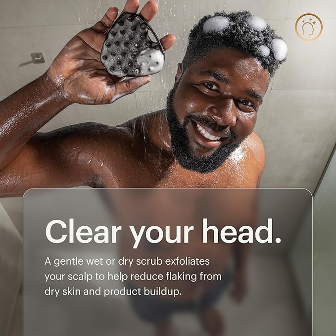 MANSCAPED® The Scalp Buffer Men’s Silicone Head Scrubber – Premium Cleansing & - Image 6
