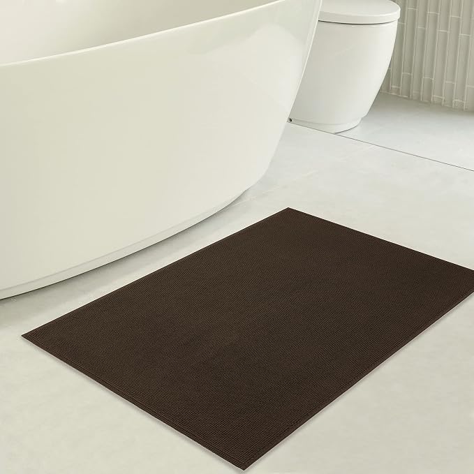 American Soft Linen Bath Rug, 20 in 34 in 100% Cotton Bath Mats Rugs - Image 3