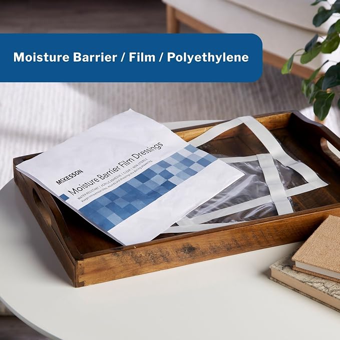 McKesson IV Site Barrier Protector, 7 in. x 7 in., Water-Resistant Adhesive Film - Image 3