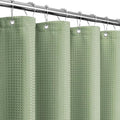 Gibelle Small Stall Shower Curtain 36 x 72, Narrow Half Waffle Weave Textured by Gibelle