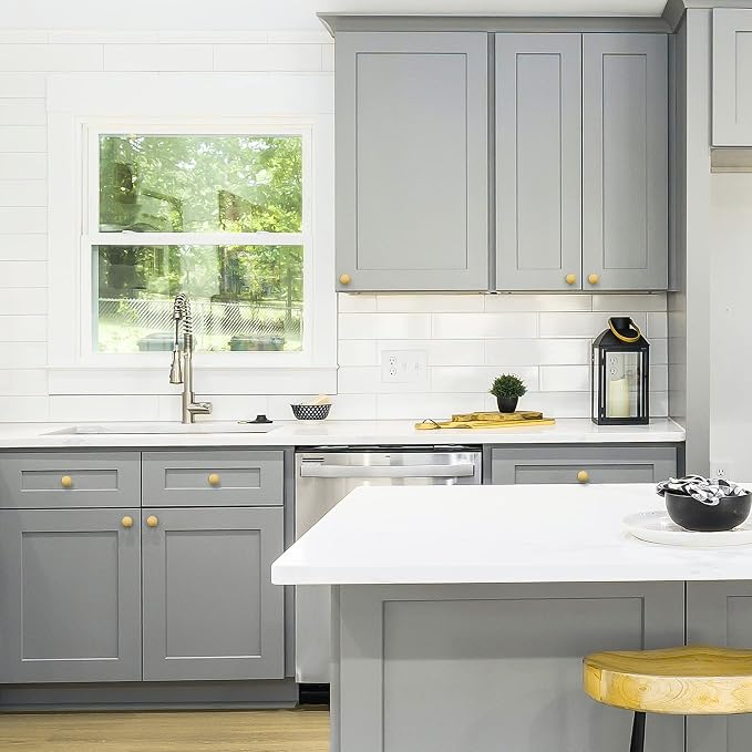 Ravinte 25 Pack Drawer Pulls 1-1/4 Inch Kitchen Cabinet Knobs Solid Brushed - Image 6