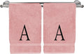 Monogrammed Hand Towel, Personalized Initial Gift, Extra Absorbent 100% Turkish by BareCotton