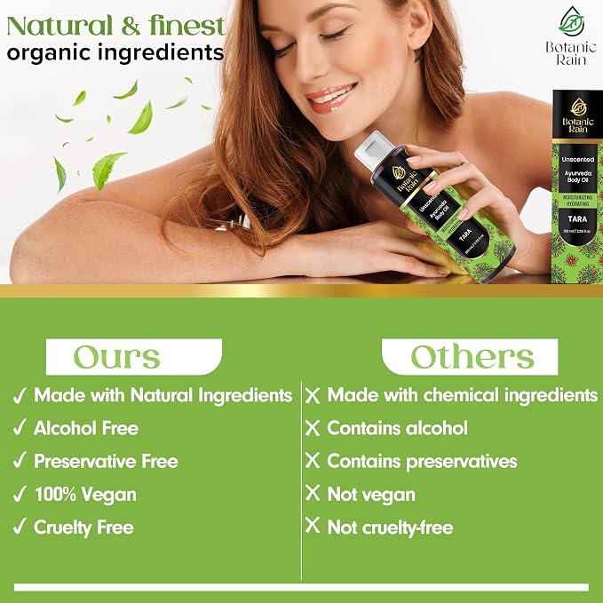 Ayurveda Unscented Body Oil After Shower, Moisturizing & Hydrating Natural - Image 6