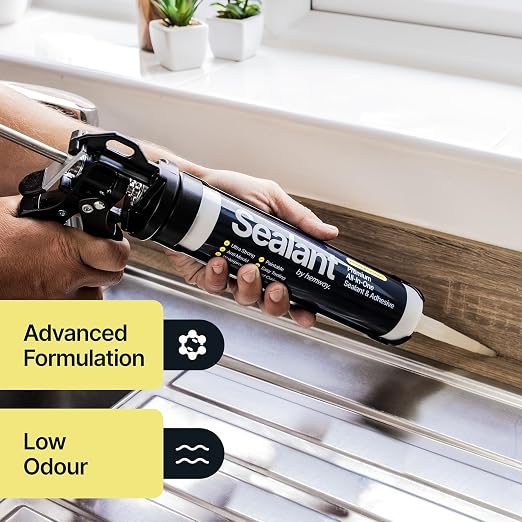 Bright White Kitchen & Bathroom Sealant & Adhesive Hybrid Polymer | Superior to - Image 7
