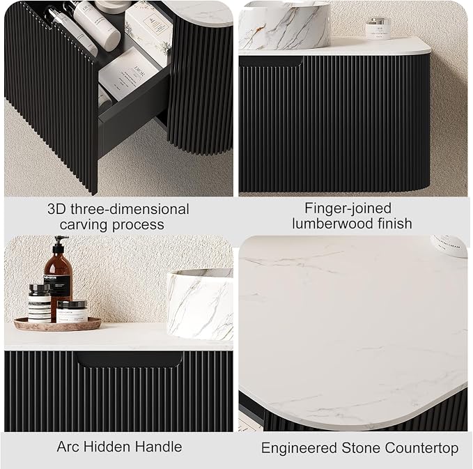 Ambrovina 60" Floating Bathroom Vanity - Image 3