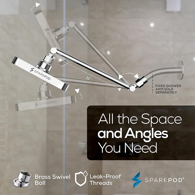 SparkPod Square Rain Shower Head - Image 5
