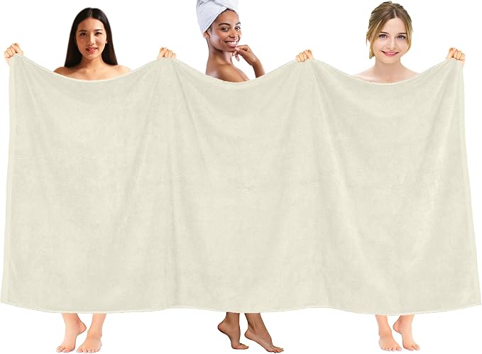 DAN RIVER Pack of 1 Bath Sheet 40x80 Inches, Extra Large Quick Dry Bath Towels - Image 2