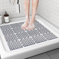 Shower Mat Non Slip，24"X24" Bathtub Mat Non Slip Square Shower Mats by Apacal