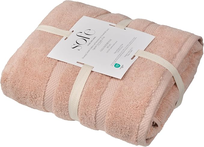 SOFE H&L | Olea Luxury Turkish Cotton Bath Towel Set of 1 : 1 Jumbo Bath Towel - Image 7