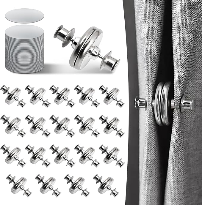 Curtain Magnets, Kaluofan 20Pairs Curtain Magnets Closure by Kaluofan