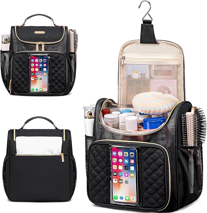 Large Toiletry Bag for Women Men, Portable Shower Caddy For College Dorms - Image 2