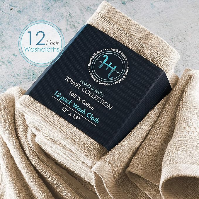 Hearth & Harbor Washcloths 12 Pack - Image 4