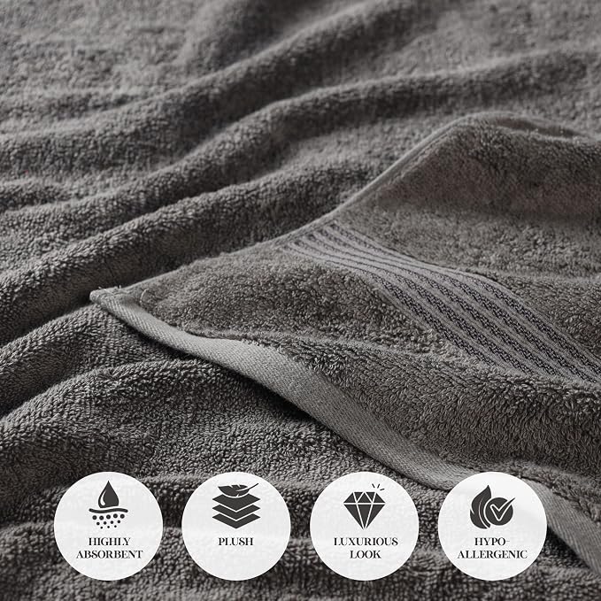 Superior Egyptian Cotton Bath Sheet Set, Oversized Towels - Image 6
