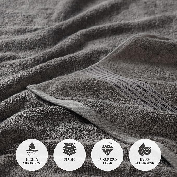 Superior Egyptian Cotton Face Towel/Washcloth Set, Small Towels - Image 6