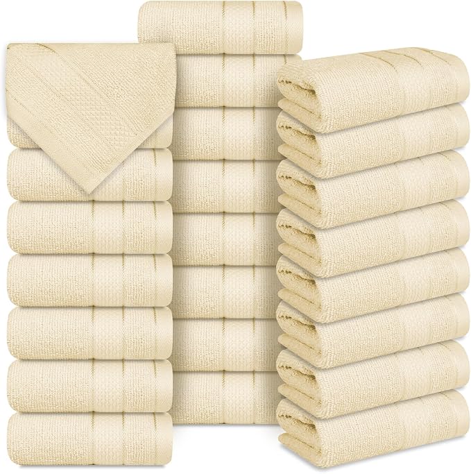 Casa Lino Face Towels & Body Wash Cloths by CASALINO