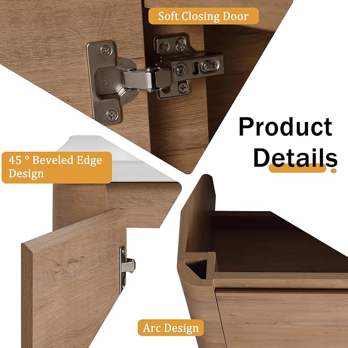 36 Inch Wall-Mounted Vanity - Image 3