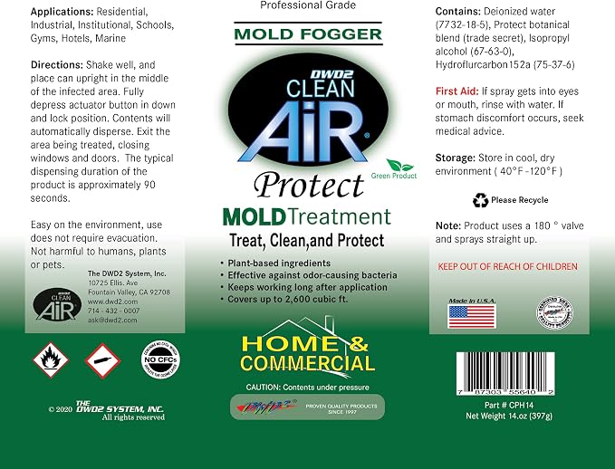 Protect™ Home & Commercial Mold-Treatment Plant-Based Mold-Odor Remover Fogger - Image 4