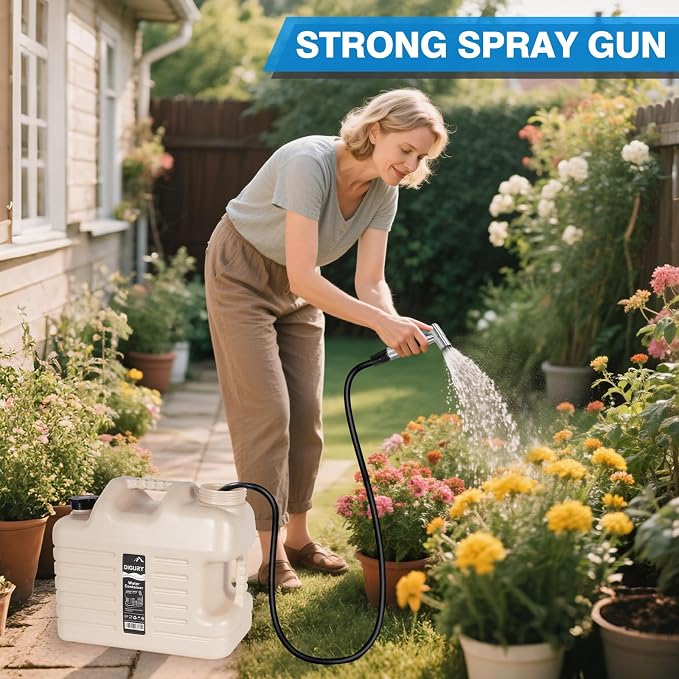 Portable Camping Shower with 5 Gallon Water Jug, 6000mAh Rechargeable Outdoor - Image 6